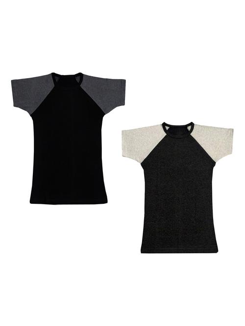 boys round neck solid t-shirts combo - 18759841 - Very Small Image - 1