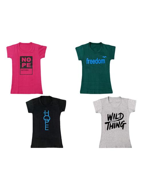 boys round neck combo t shirt - 18760009 - Very Small Image - 1