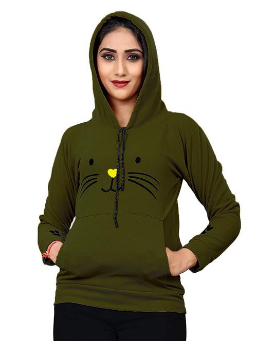 hooded neck graphic sweatshirt - 18760517 - Very Small Image - 1
