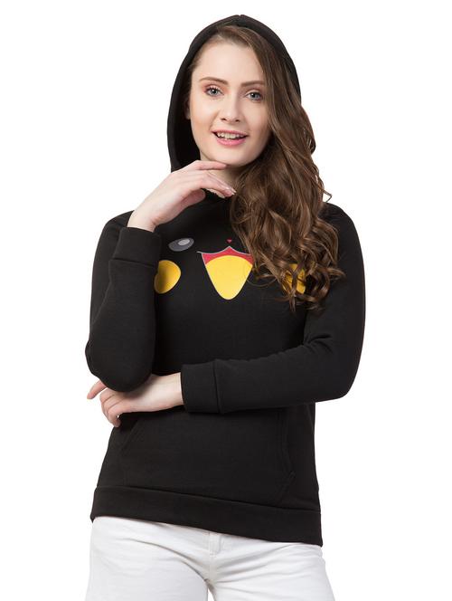 hooded neck graphic sweatshirt - 18760532 - Very Small Image - 1