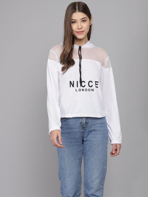 hooded neck graphic sweatshirt - 18760551 - Very Small Image - 1