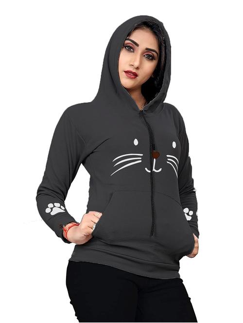 hooded neck graphic sweatshirt - 18760578 - Very Small Image - 1