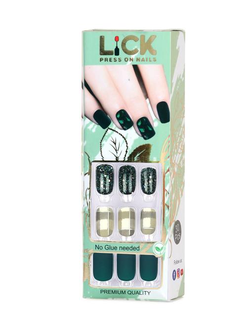 lick 30 pcs french manicure square shape artificial/false acrylic nails extension - 18760790 - Very Small Image - 1