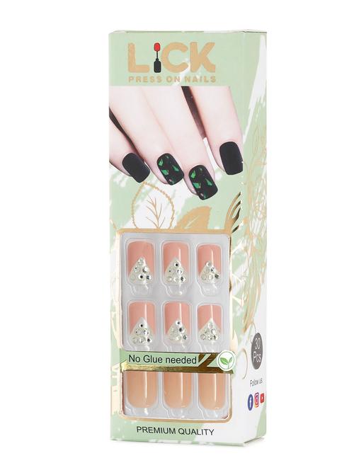 lick 30 pcs french manicure false/artificial nails extension reusable acrylic nails - 18760798 - Very Small Image - 1