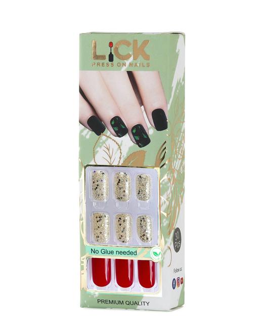 lick 30 pcs reusable french manicure artificial fake nails acrylic nails extension - 18760799 - Very Small Image - 1