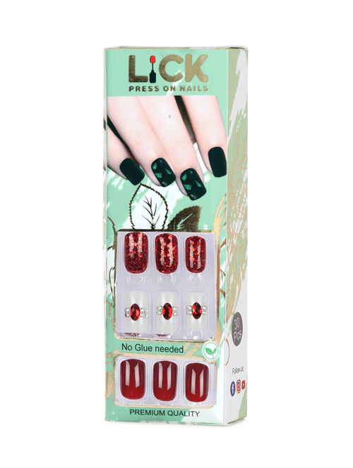 lick 30 pcs reusable artificial fake press on nails acrylic false nail extension - 18760802 - Very Small Image - 1