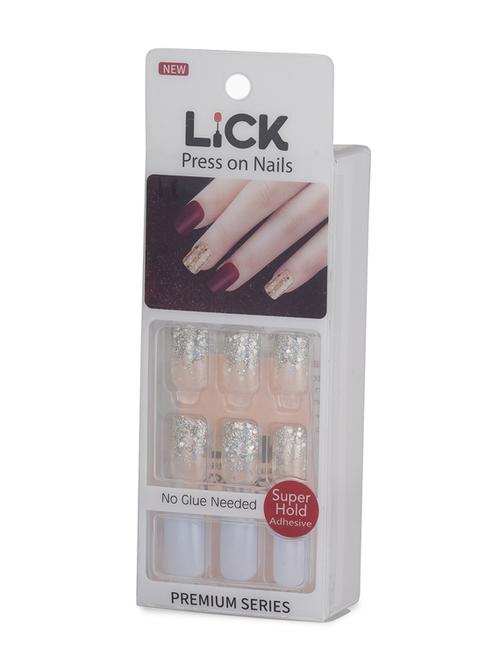 lick 30 pcs baby blue reusable acrylic/artificial/fake nail art with application kit - 18760829 - Very Small Image - 1