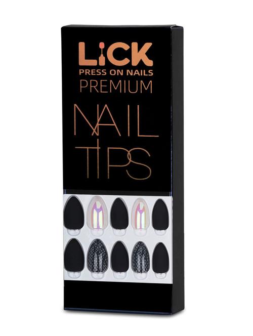 lick 28 pcs acrylic nails set reusable artificial fake/false nails extension kit - 18760845 - Very Small Image - 1