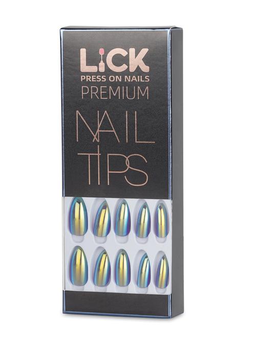 lick 14 pcs chromatic reusable artificial/fake nail extension with application kit - 18760850 - Very Small Image - 1