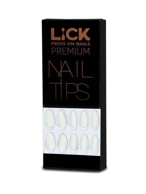 lick 14 pcs holographic chromatic reusable false stick on nails extension nail art - 18760852 - Very Small Image - 1