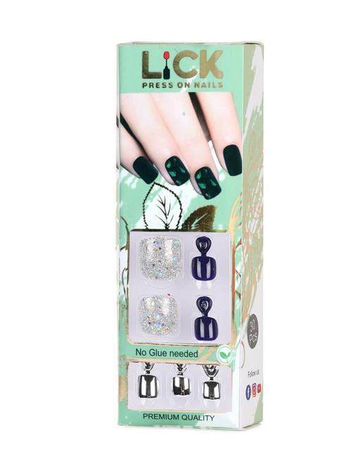 lick 26 pcs artificial toe nails set acrylic reusable fake/false nails extension - 18760856 - Very Small Image - 1