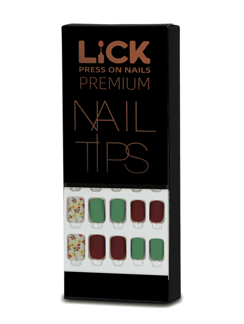 lick 30 pcs matte fake/false/artificial reusable acrylic stick on nails extension - 18760865 - Very Small Image - 1