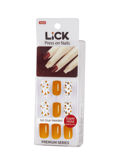 lick 30 pcs reusable artificial/fake/false stick on nails with application kit - 18760874 - Very Small Image - 1