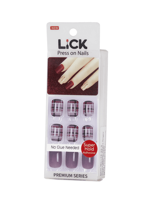 lick 30 pcs reusable french manicure false/fake acrylic press on nails extension - 18760876 - Very Small Image - 1