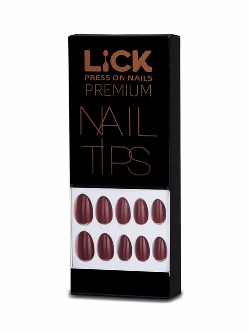 lick 24 pcs reusable false/artificial/fake stick on nails extension acrylic nails - 18760906 - Very Small Image - 1