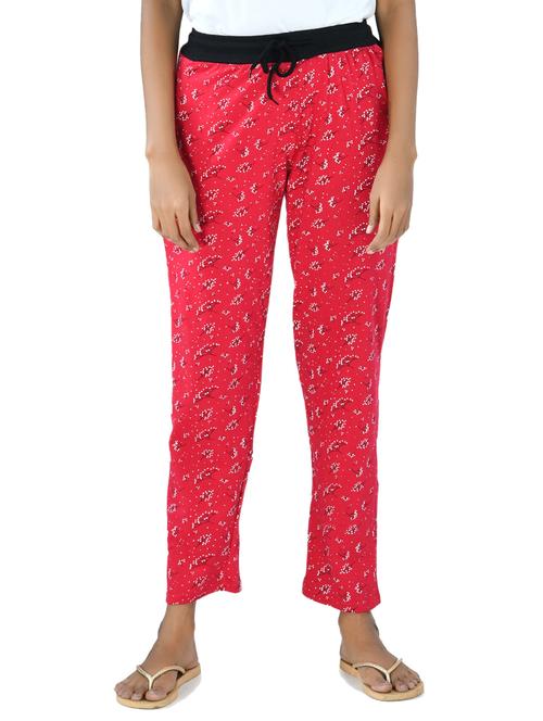 red cotton track pants - 18761500 - Very Small Image - 1