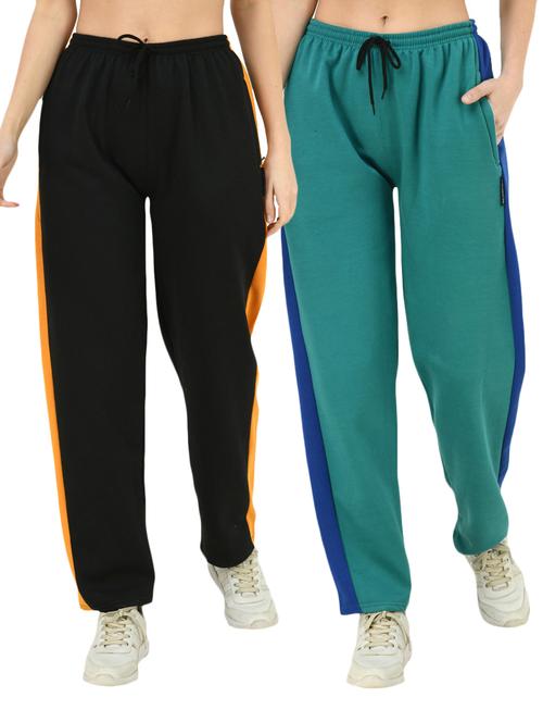 multi colored fleece track pants - 18761656 - Very Small Image - 1