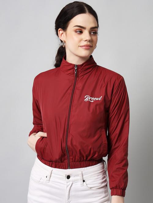 zip up solid jacket - 18765294 - Very Small Image - 1