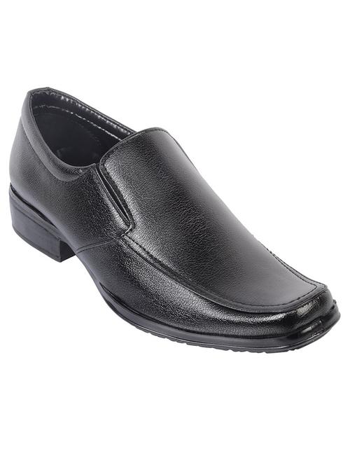 mens black coloured slip on casual shoes - 18765607 - Very Small Image - 1