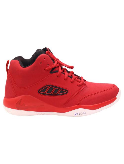 red lace up sports shoes - 18765707 - Very Small Image - 1