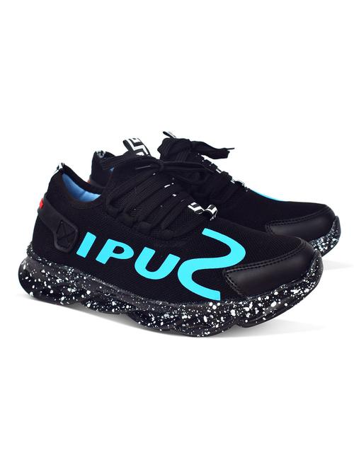 black lace up sports shoes - 18765709 - Very Small Image - 1