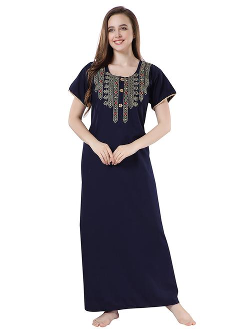embroidered detail night gown - 18766050 - Very Small Image - 1