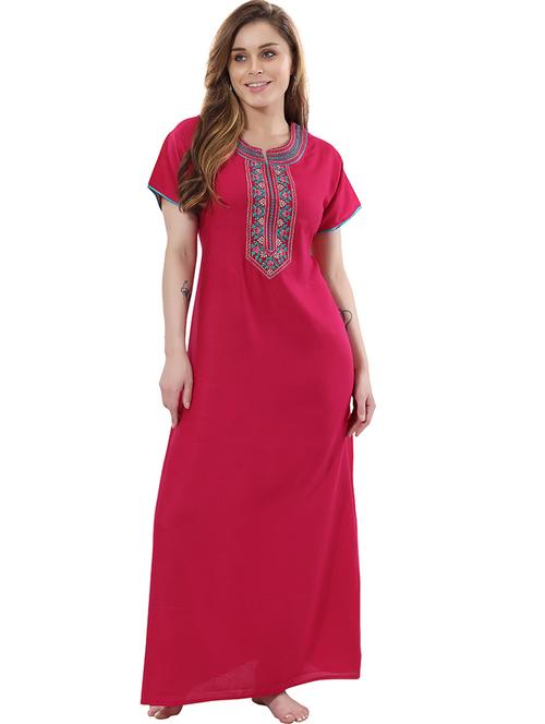 embroidered detail night gown - 18766053 - Very Small Image - 1