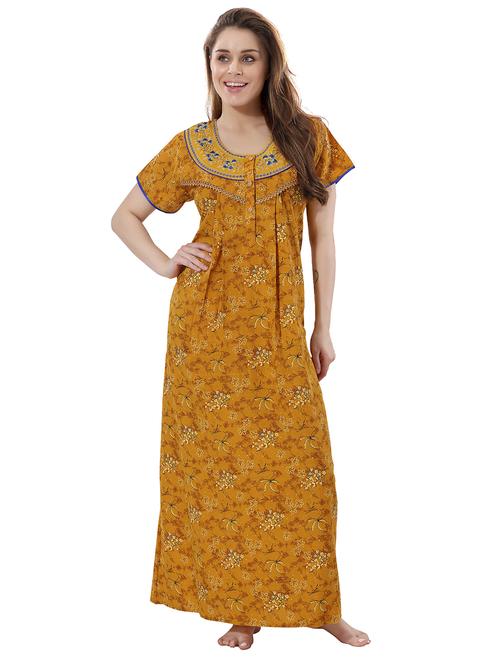 embroidered detail night gown - 18766064 - Very Small Image - 1