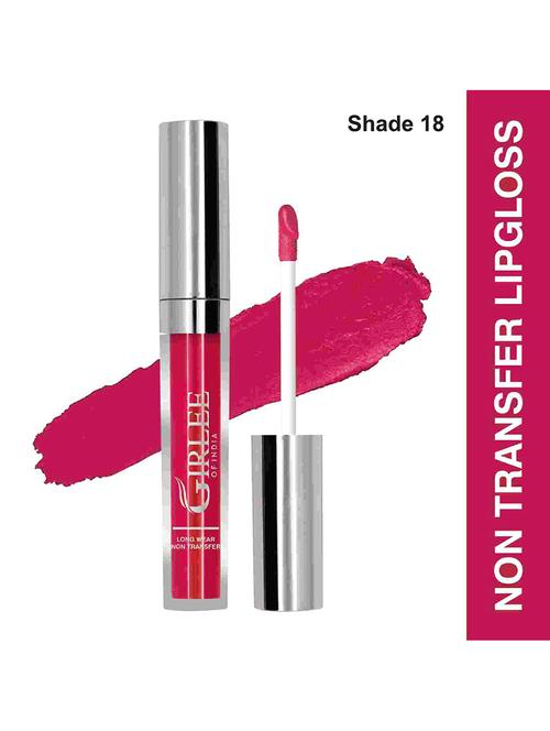 girlee non transfer liquid lipstick, matte lip color, # 18 light magenta - 18766893 - Very Small Image - 1
