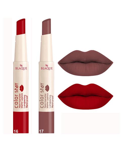 color stay long lasting matte lipstick, shade 16-17 - 18766897 - Very Small Image - 1