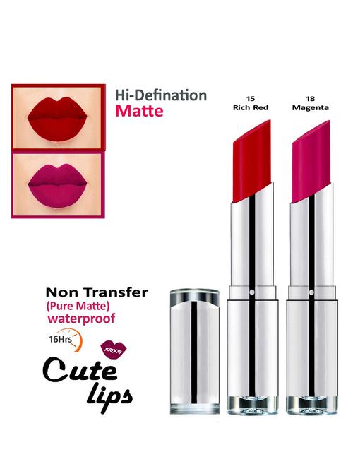nontransfer matte lipstick combo of 2 - 18767033 - Very Small Image - 1