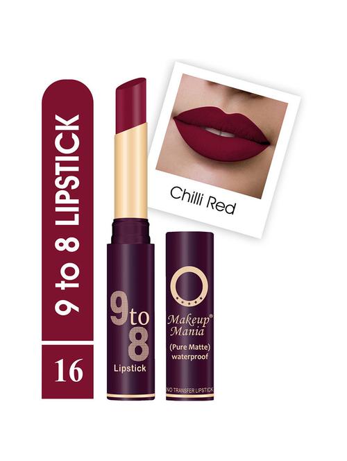 pure matte 9 to 8 long stay waterproof lipstick shade # 16 - 18767060 - Very Small Image - 1
