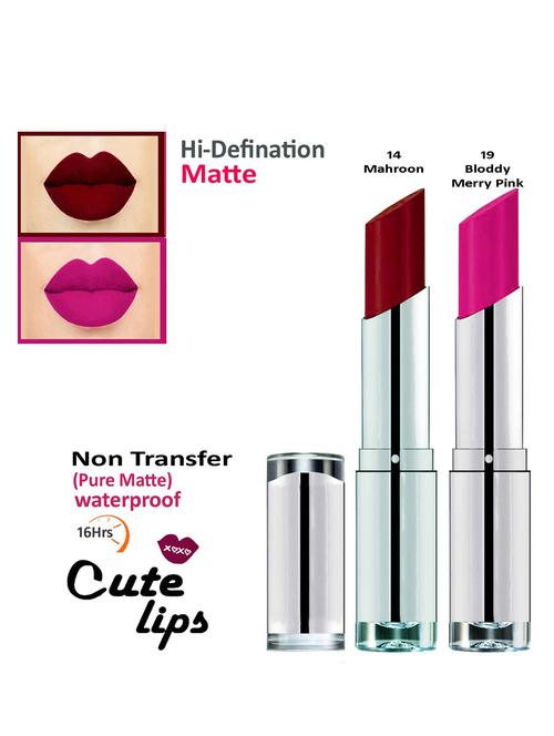 nontransfer matte lipstick combo of 2 - 18767074 - Very Small Image - 1