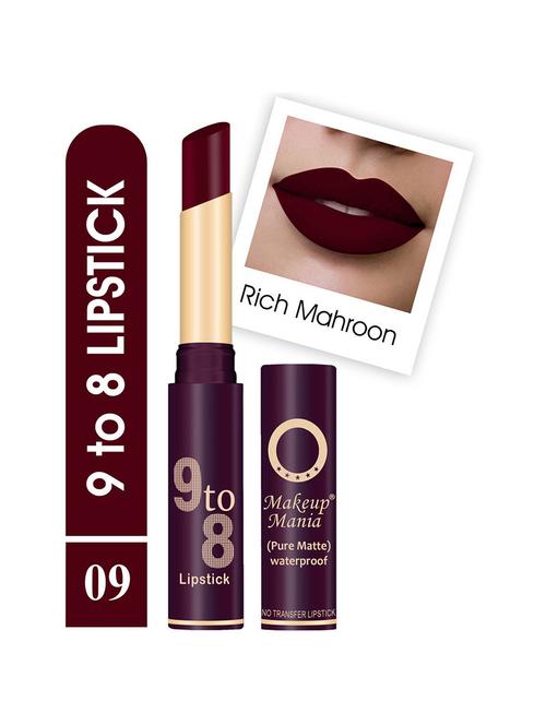 pure matte 9 to 8 long stay waterproof lipstick shade # 9 - 18767095 - Very Small Image - 1