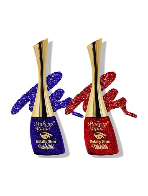 metallic shine glitter eyeliner, indigo blue & red - shade 04-10 - 18767743 - Very Small Image - 1