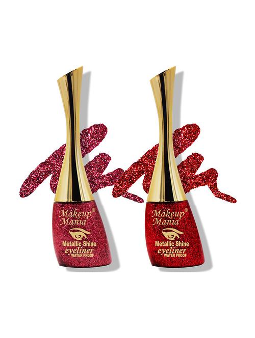 metallic shine glitter eyeliner, carrot red & red - shade 05-10 - 18767780 - Very Small Image - 1