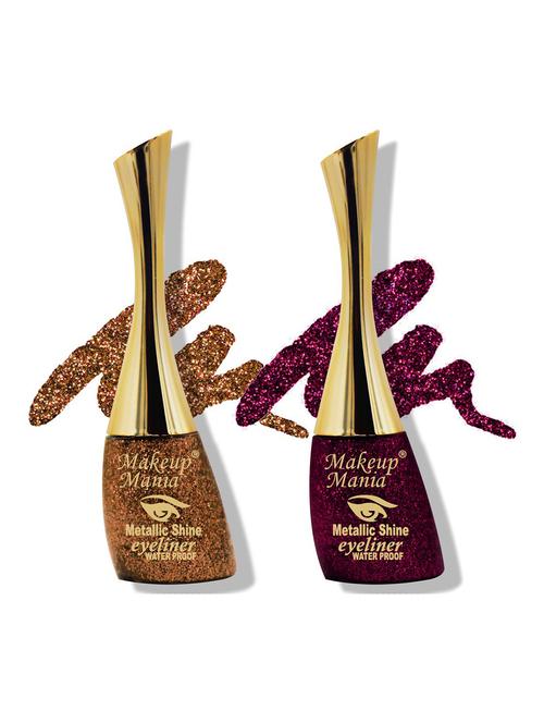 metallic shine glitter eyeliner, copper gold & wine - shade 08-20 - 18767884 - Very Small Image - 1