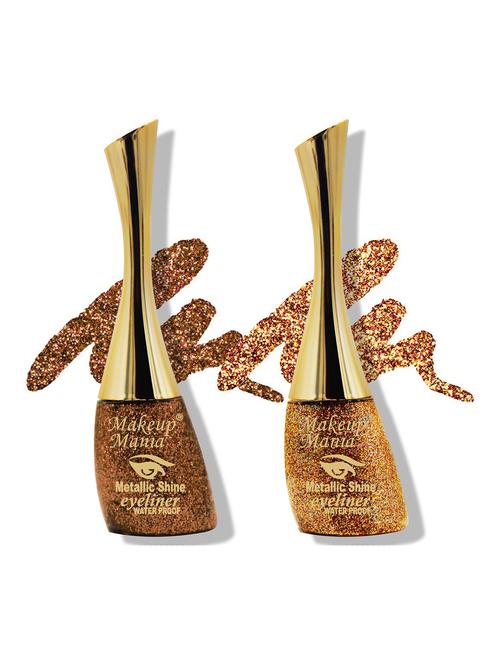 metallic shine glitter eyeliner, copper gold & yellow gold - shade 08-21 - 18767901 - Very Small Image - 1