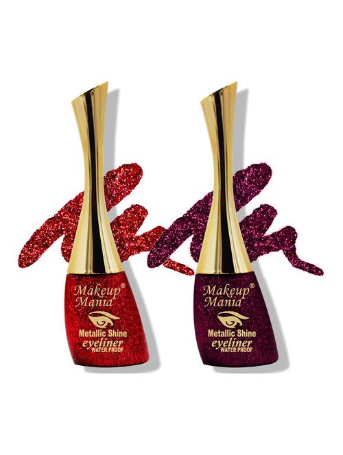 metallic shine glitter eyeliner, red & wine - shade 10-20 - 18767909 - Very Small Image - 1
