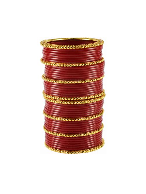red gold platted acrylic-brass bangle with extra large size - 18768315 - Very Small Image - 1