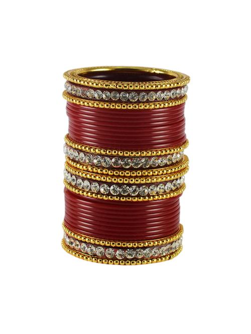 red gold platted acrylic-brass bangle with extra large size - 18768320 - Very Small Image - 1