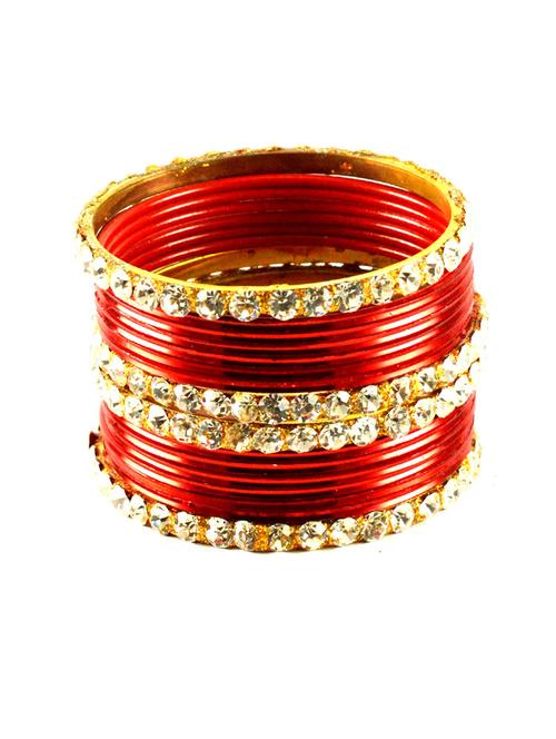 red stone brass bangle with extra large size - 18768324 - Very Small Image - 1