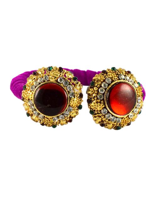 rani coloured stone acrylic-brass bangle - 18768339 - Very Small Image - 1