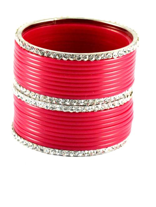gajari coloured stone acrylic bangle with very extra large size - 18768371 - Very Small Image - 1