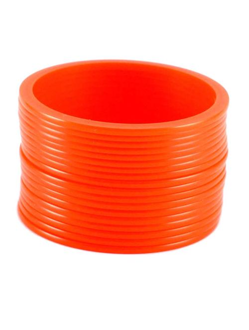 orange plain acrylic bangle with very extra large size - 18768373 - Very Small Image - 1