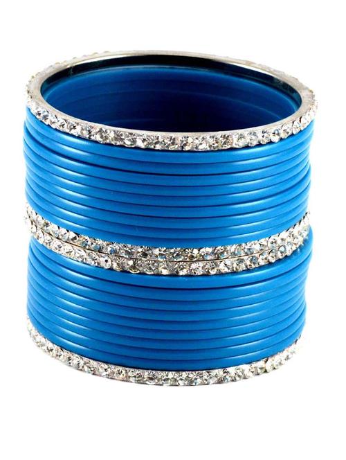 light blue stone acrylic bangle with very extra large size - 18768377 - Very Small Image - 1
