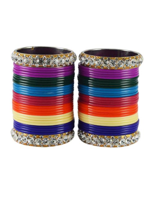 multi coloured stone acrylic bangle with very extra large size - 18768386 - Very Small Image - 1