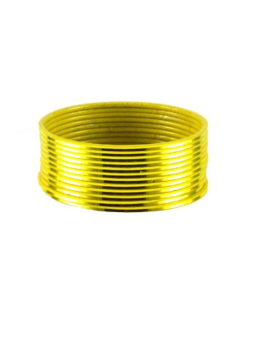 yellow coloured plain brass bangle - 18768499 - Very Small Image - 1