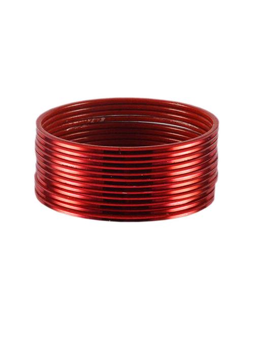 red coloured plain brass bangle with extra large size - 18768504 - Very Small Image - 1