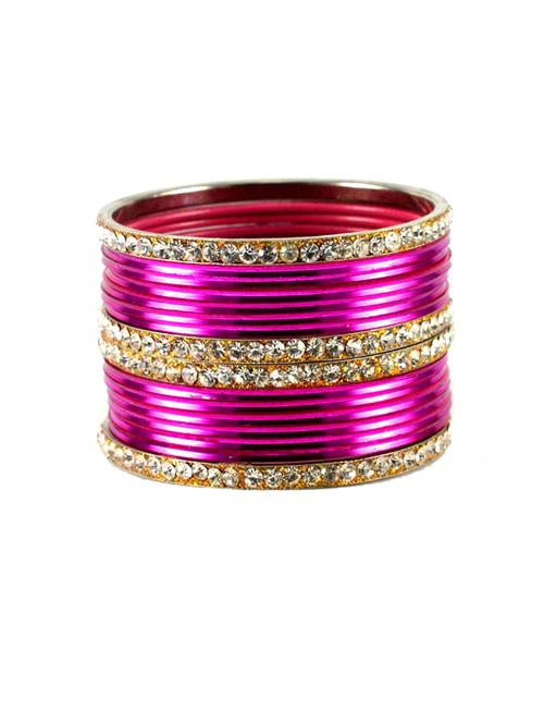 rani coloured stone brass bangle - 18768551 - Very Small Image - 1